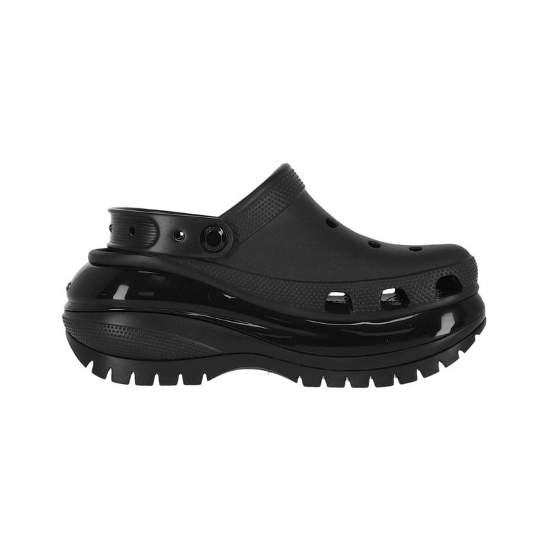 Zueco Mujer Crocs Mega Crush Clog  Negro-2