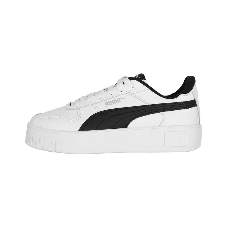 Zapatilla Puma Carina Street Mujer White/Black/Silver-0