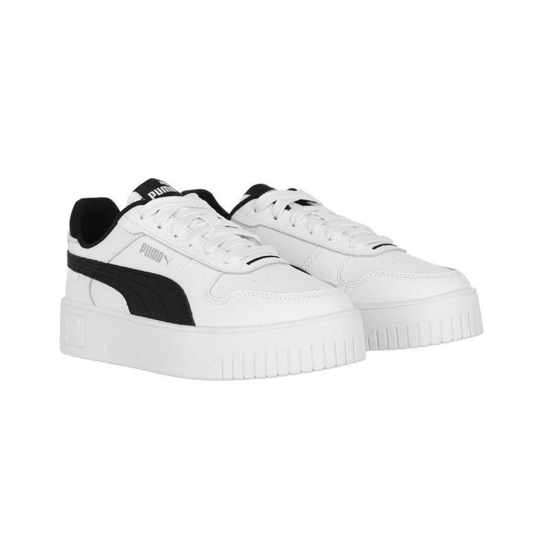 Zapatilla Puma Carina Street Mujer White/Black/Silver-2
