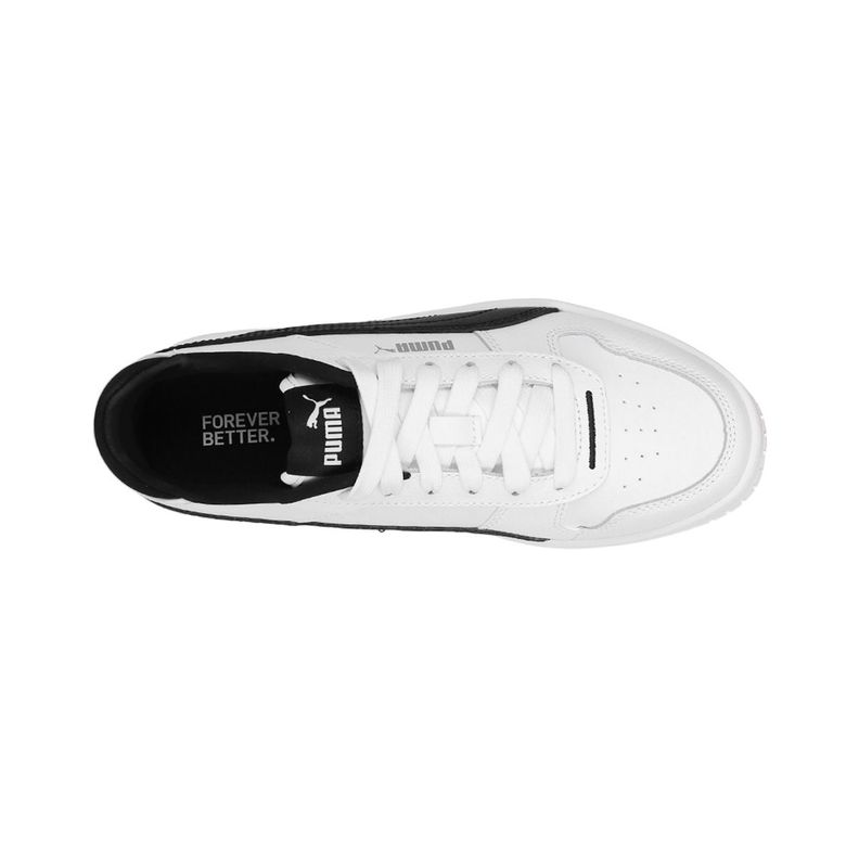 Zapatilla Puma Carina Street Mujer White/Black/Silver-4