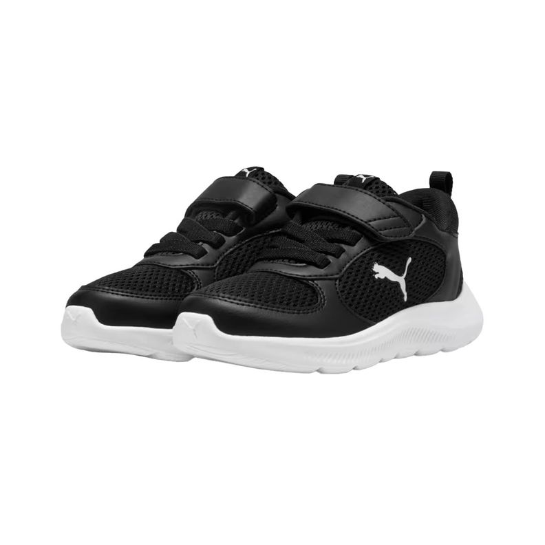 Zapatillas Urbanas Puma Fun Racer 2 Niños Negras/Blancas-2