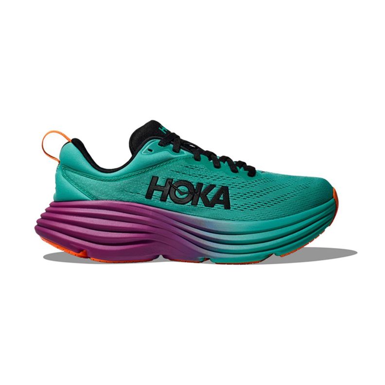 Zapatillas Hoka Bondi 8 Hombre Electric Aqua/Black-0