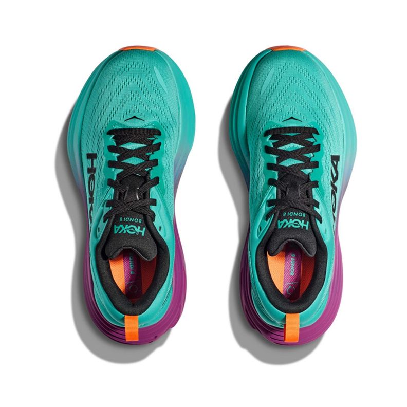 Zapatillas Hoka Bondi 8 Hombre Electric Aqua/Black-1