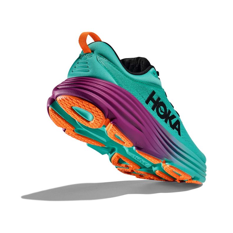 Zapatillas Hoka Bondi 8 Hombre Electric Aqua/Black-3