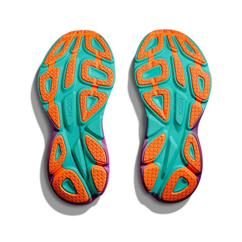 Zapatillas Hoka Bondi 8 Hombre Electric Aqua/Black-6