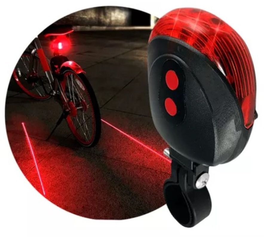 Luz Trasera laser marcador camino bicicleta Ciclo Via-1