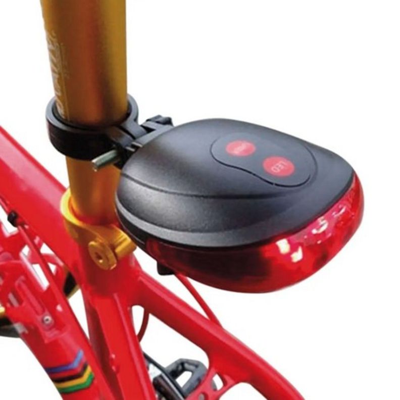 Luz Trasera laser marcador camino bicicleta Ciclo Via-2