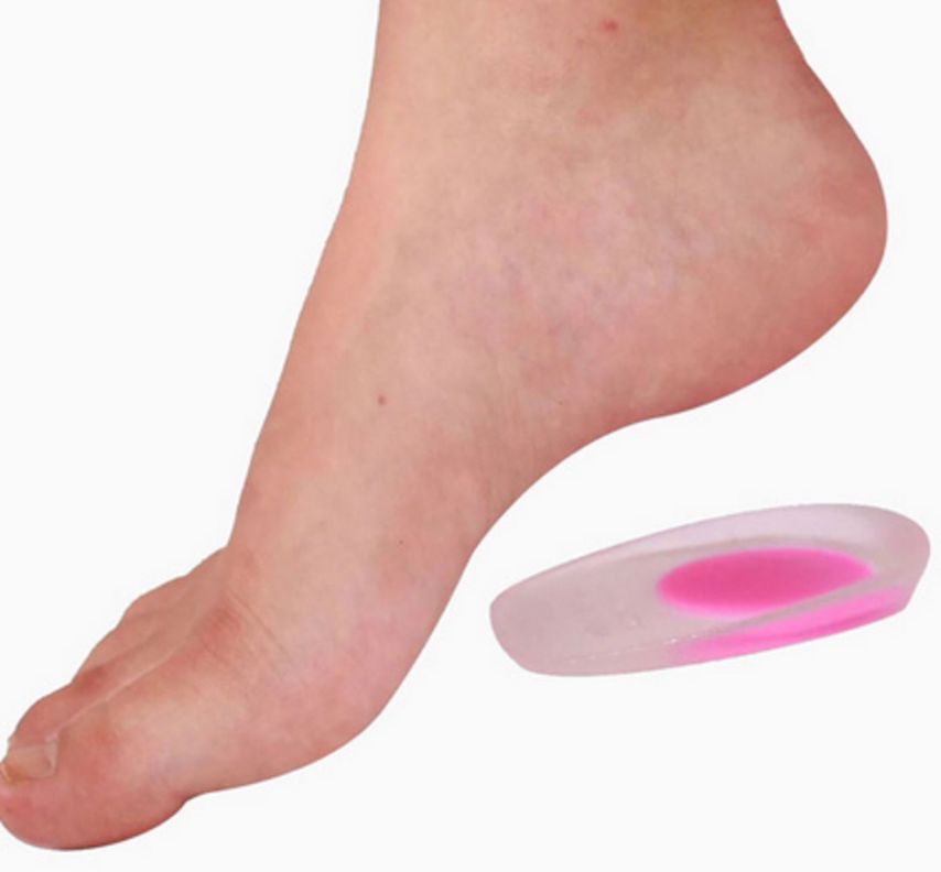 Par Taloneras PLantillas Gel Silicona Ortopedica Rosada ( 2 Unidades)-1
