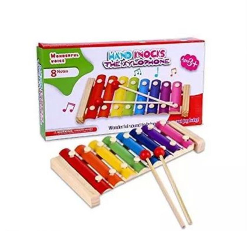 Xilofono Metalofono 8 Notas De Madera Para Niños Y Niñas-0