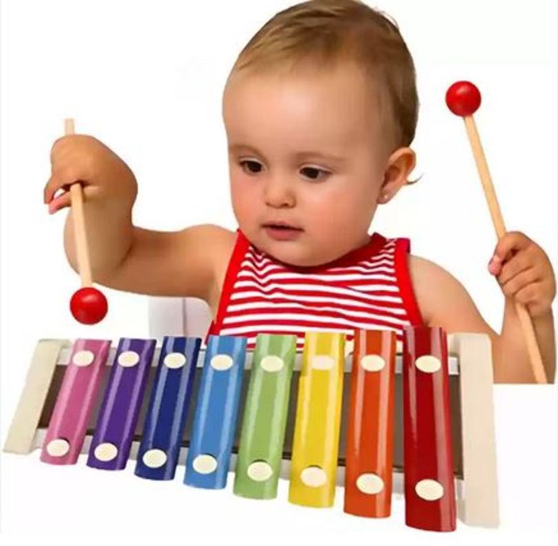 Xilofono Metalofono 8 Notas De Madera Para Niños Y Niñas-3