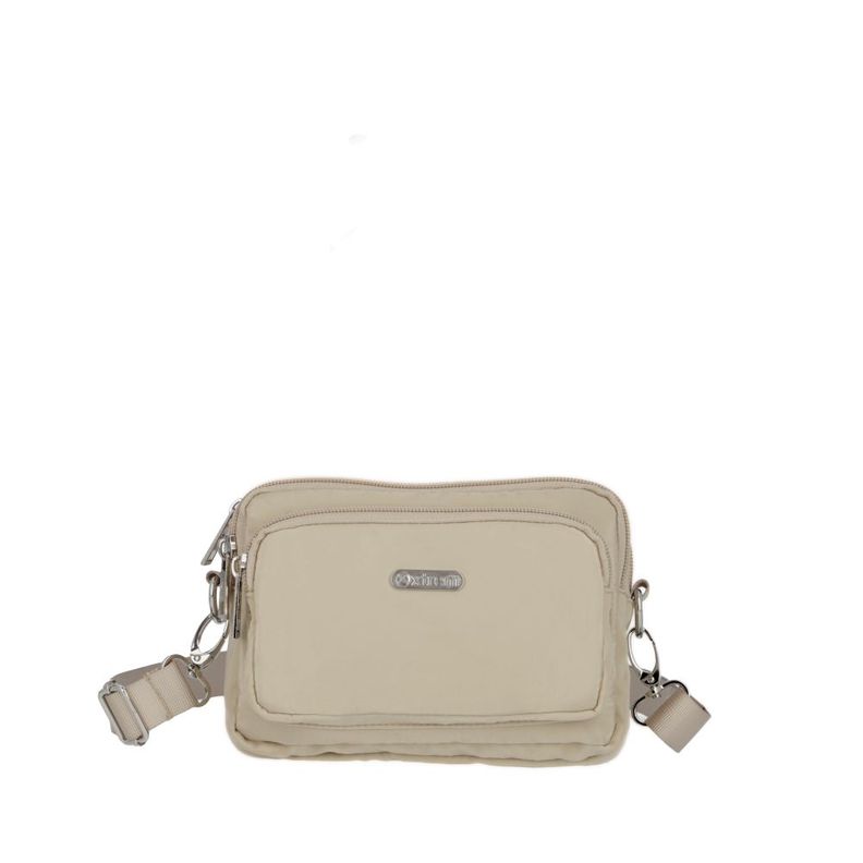 Cartera Bandolera Weekend Beige Pequeña-0