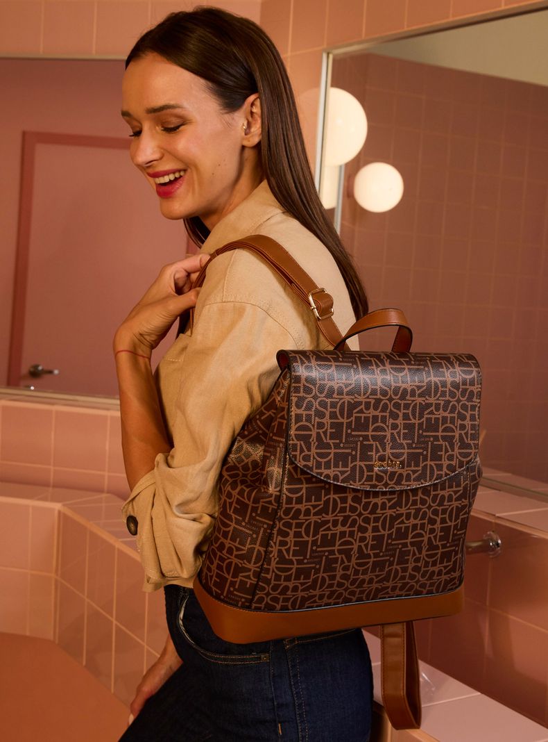 Mochila Secret Nomega FW25 M Café-1