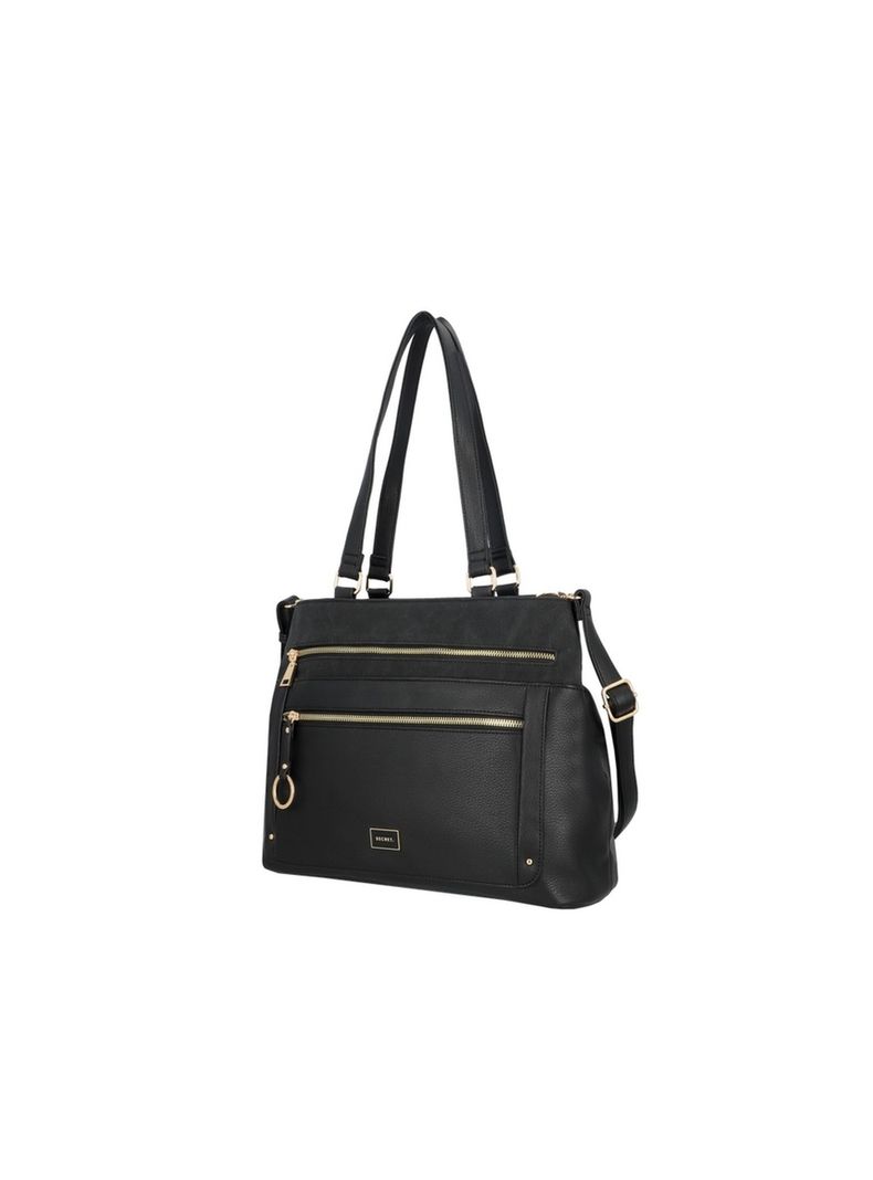 Cartera Tote Secret Lourdes FW25 L Negro-1