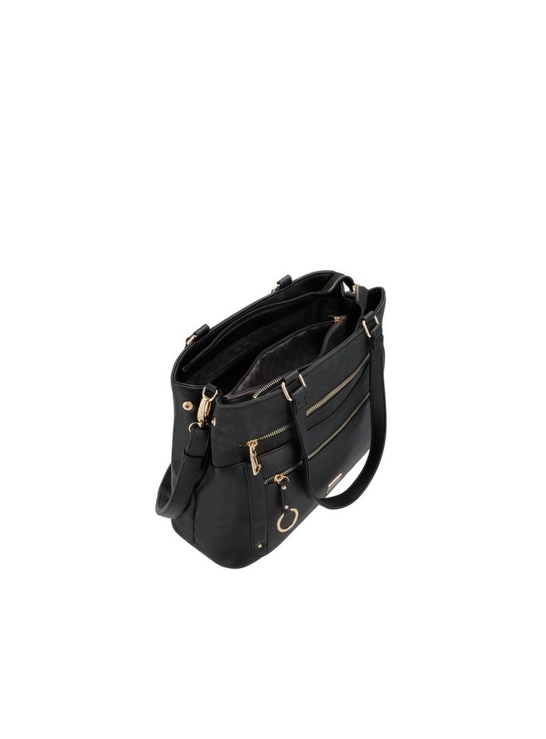 Cartera Tote Secret Lourdes FW25 L Negro-3