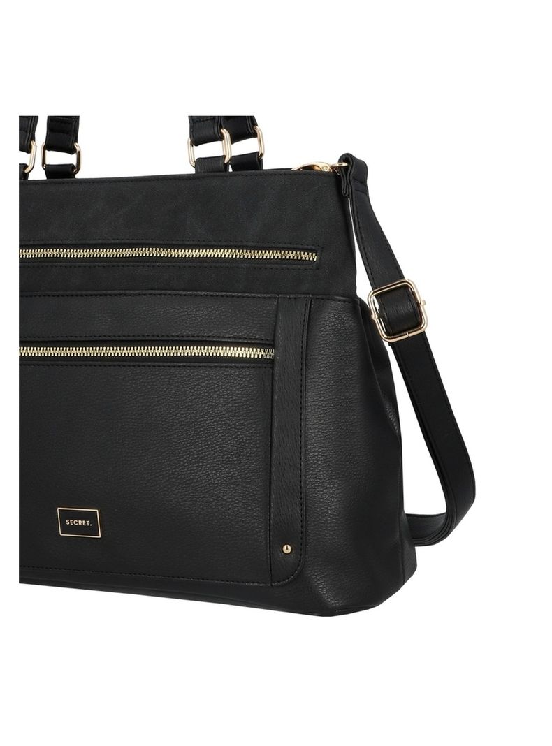 Cartera Tote Secret Lourdes FW25 L Negro-4