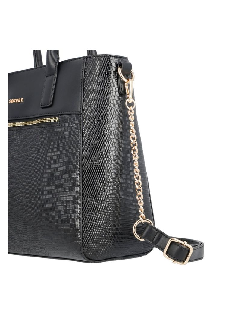 Cartera Tote Secret Virginia SS25 Negro L-4