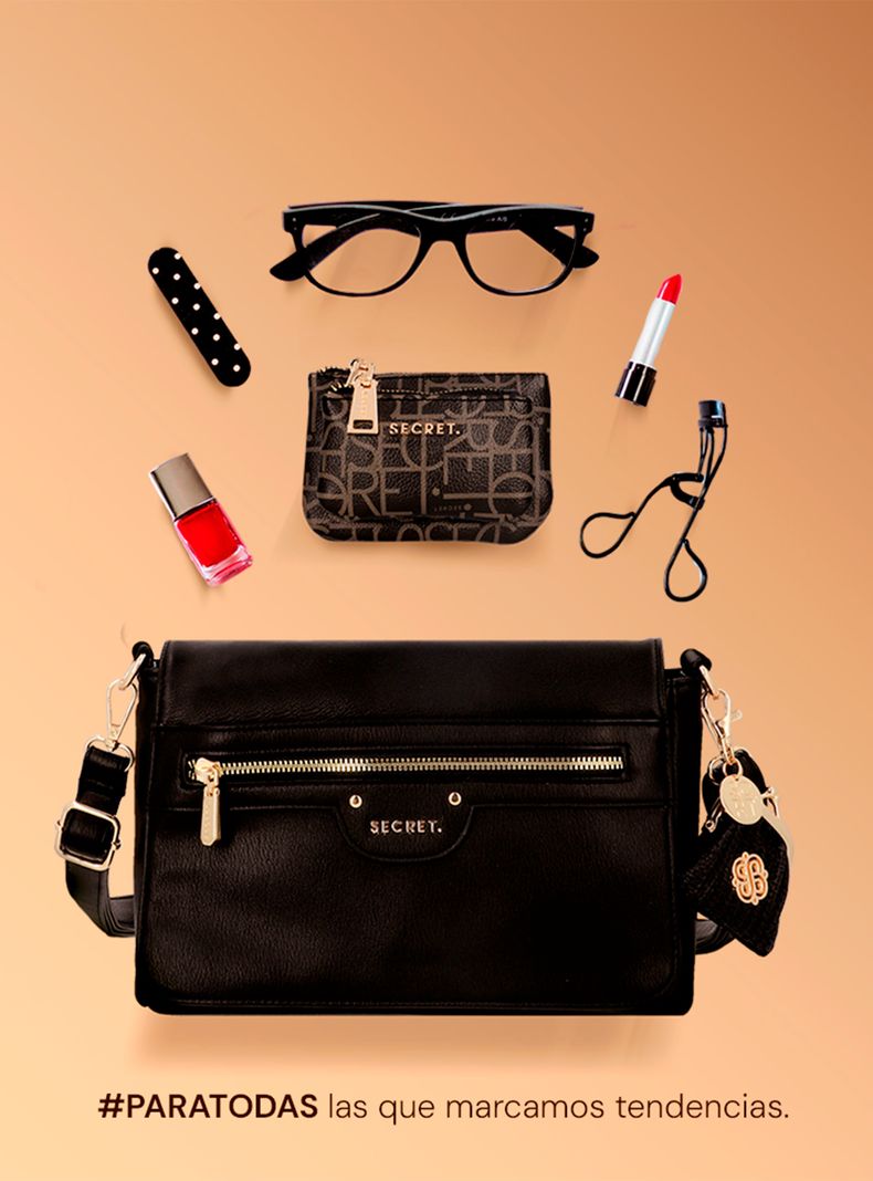 Bandolera Secret Lisse FW25 M Negro-1