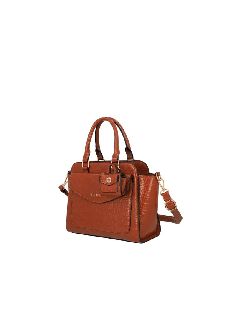 Cartera Tote Secret Bucarest FW25 M Café-1