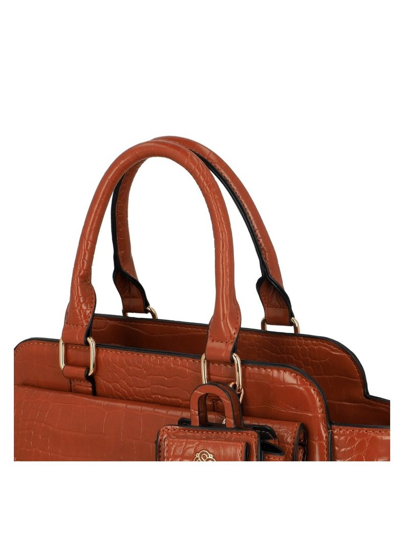 Cartera Tote Secret Bucarest FW25 M Café-5
