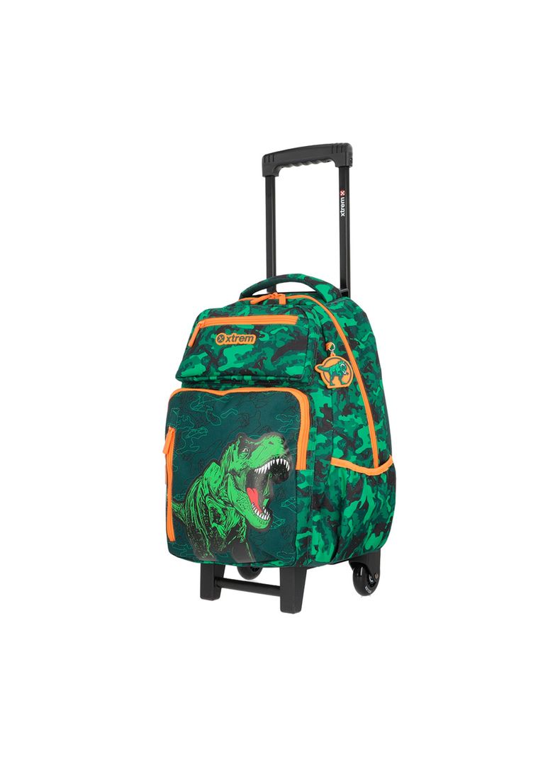 Pack Mochila con ruedas Xtrem Run 5XT Dino Verde-1