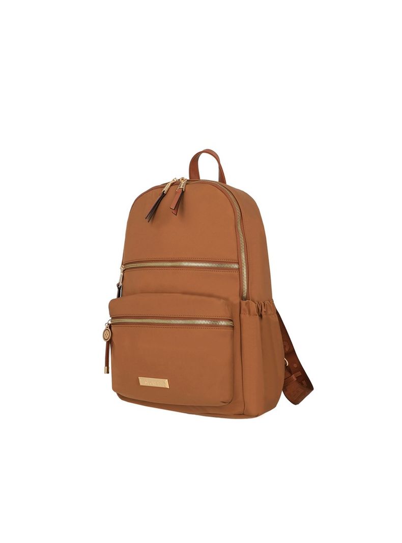 Mochila Notebook Secret Alemania FW25 Café 15"-1