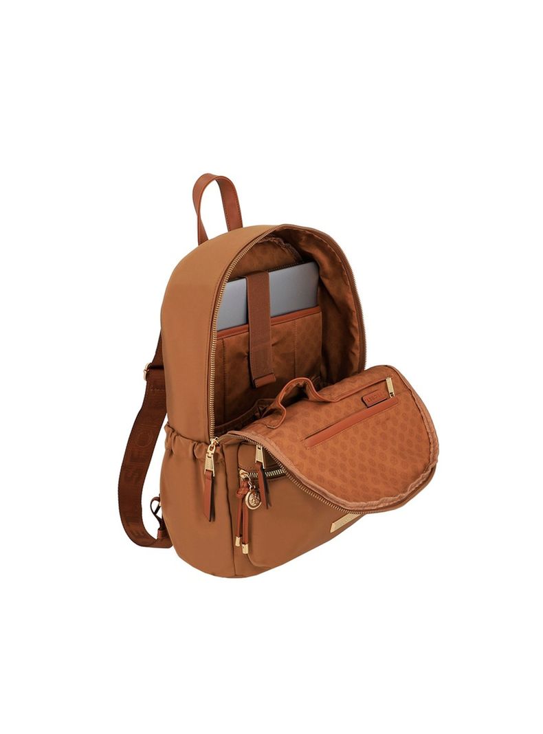 Mochila Notebook Secret Alemania FW25 Café 15"-3