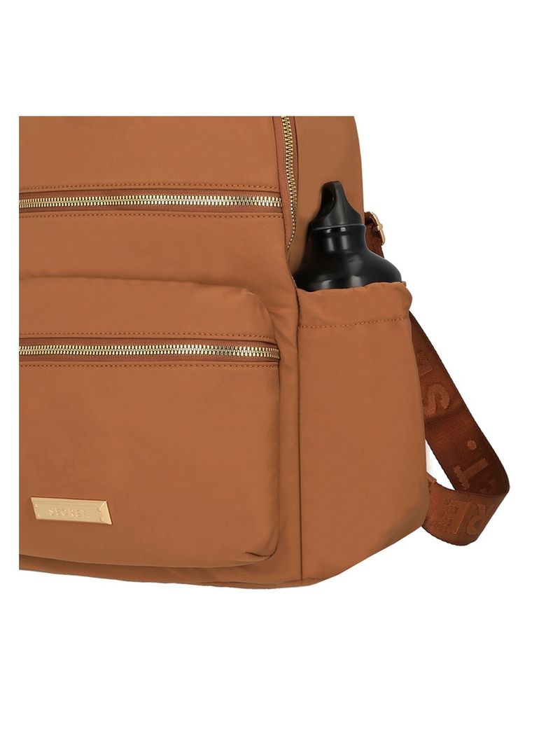 Mochila Notebook Secret Alemania FW25 Café 15"-5