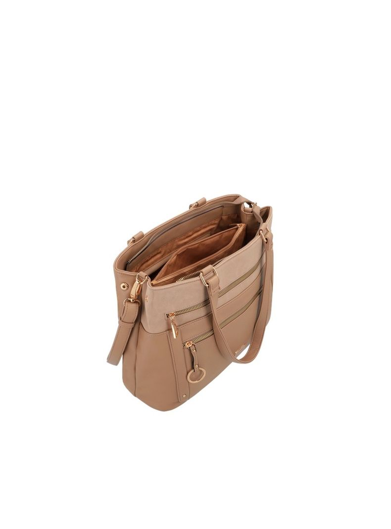 Cartera Tote Secret Lourdes FW25 L Tostado-3
