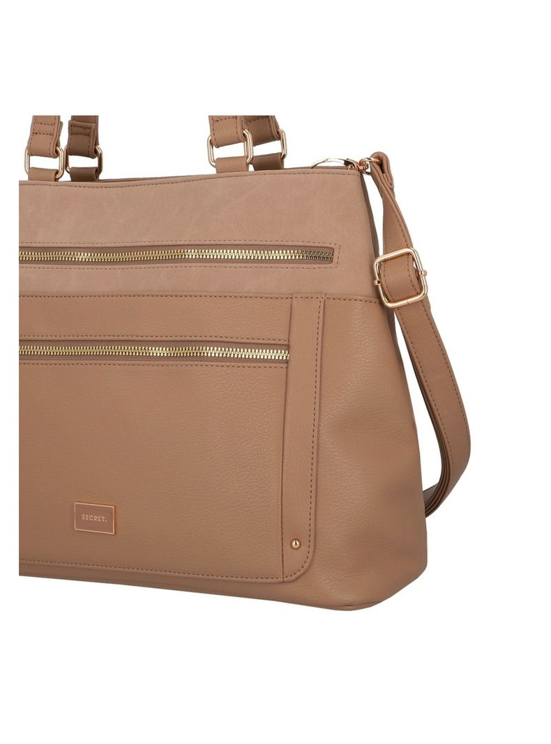 Cartera Tote Secret Lourdes FW25 L Tostado-4