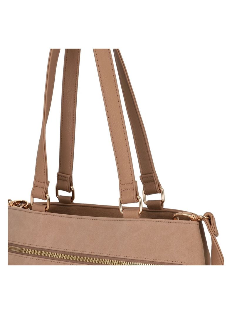 Cartera Tote Secret Lourdes FW25 L Tostado-5
