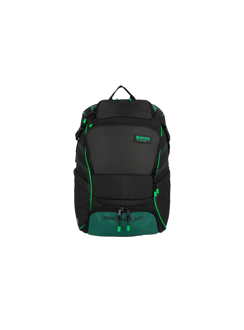Gamerpack Mochila Notebook Xtrem Negro/Verde 17"-0