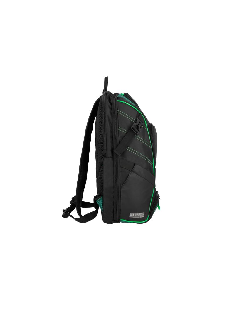 Gamerpack Mochila Notebook Xtrem Negro/Verde 17"-4
