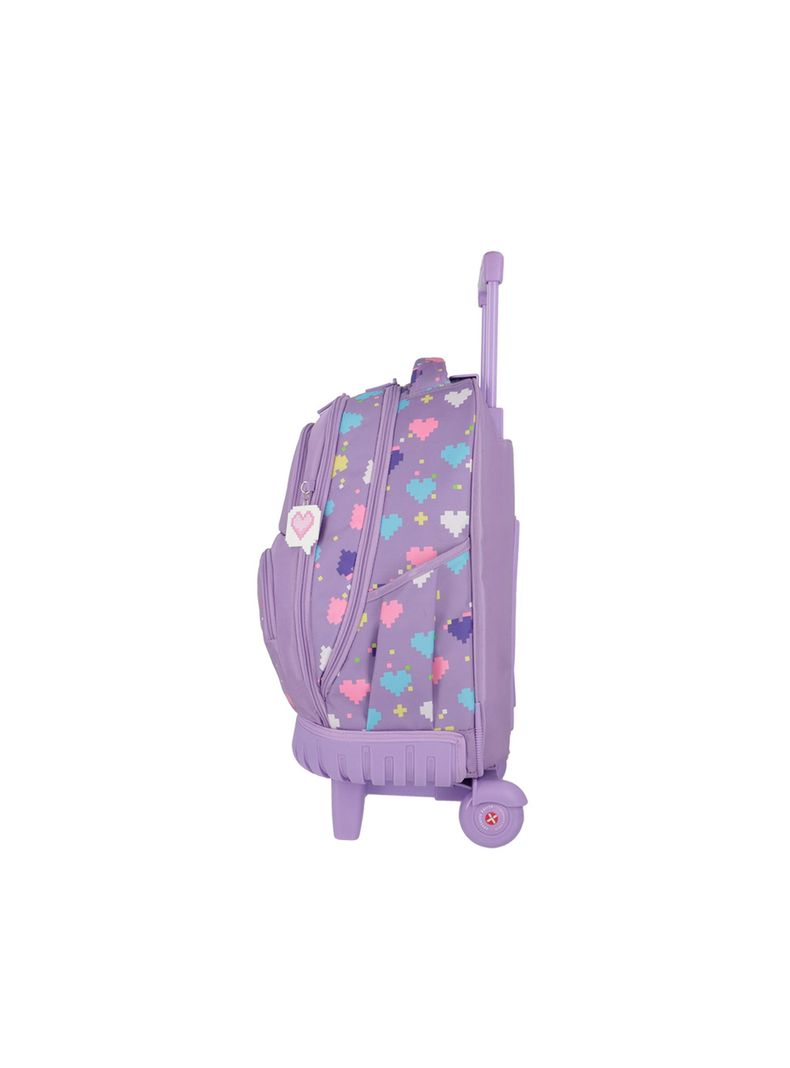 Mochila con ruedas Xtrem Cross 2.0 5XT Gato Lila-4