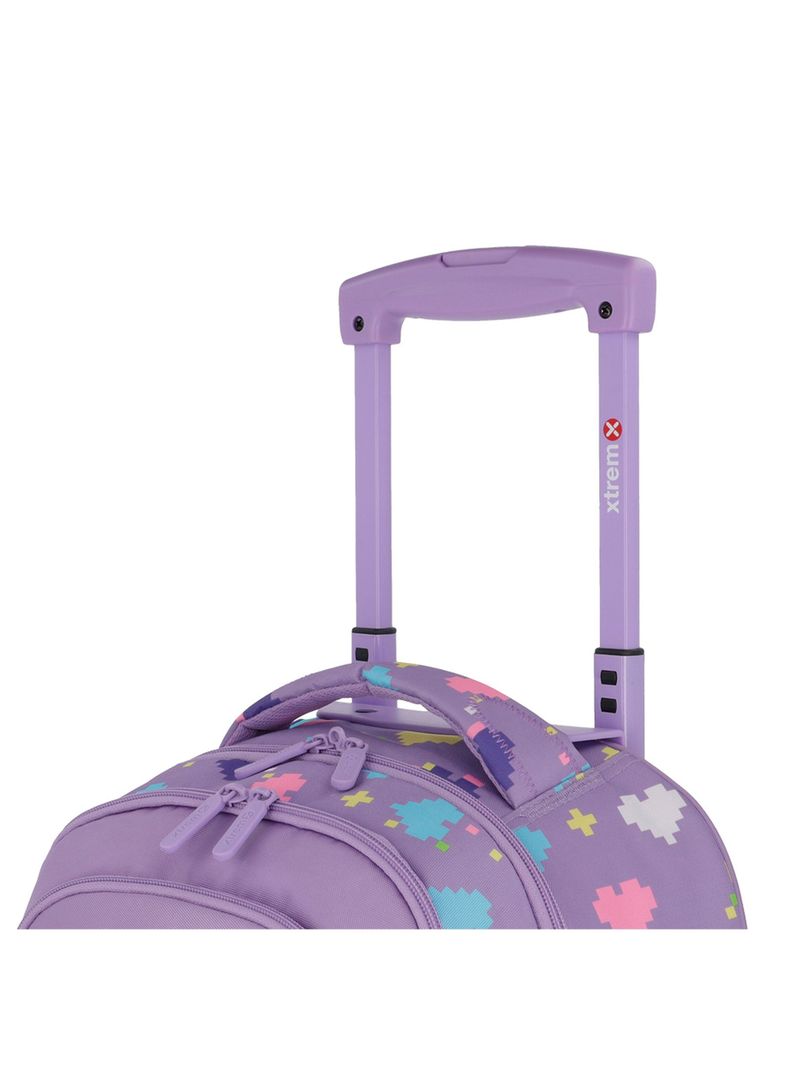 Mochila con ruedas Xtrem Cross 2.0 5XT Gato Lila-7