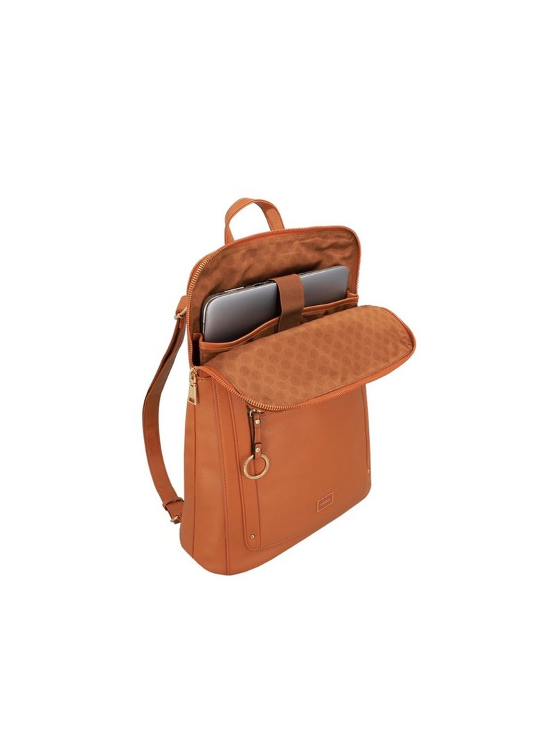 Mochila Notebook Secret Lourdes FW25 Café Medio 15"-3