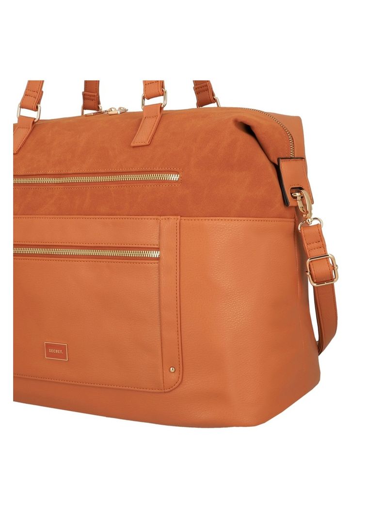 Bolso de Viaje Secret Lourdes FW25 L Café Medio-4