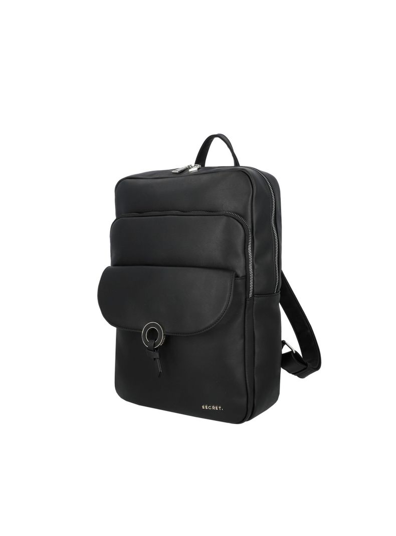 Mochila Notebook Secret Sevilla FW25 Negro 15"-1