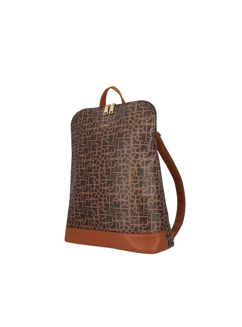 Mochila Notebook Secret Nomega FW25 Café 14"-1