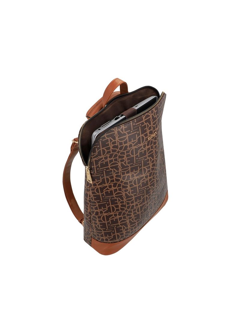 Mochila Notebook Secret Nomega FW25 Café 14"-3