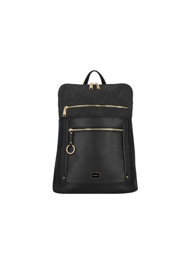 Mochila Notebook Secret Lourdes FW25 Negro 15"-0