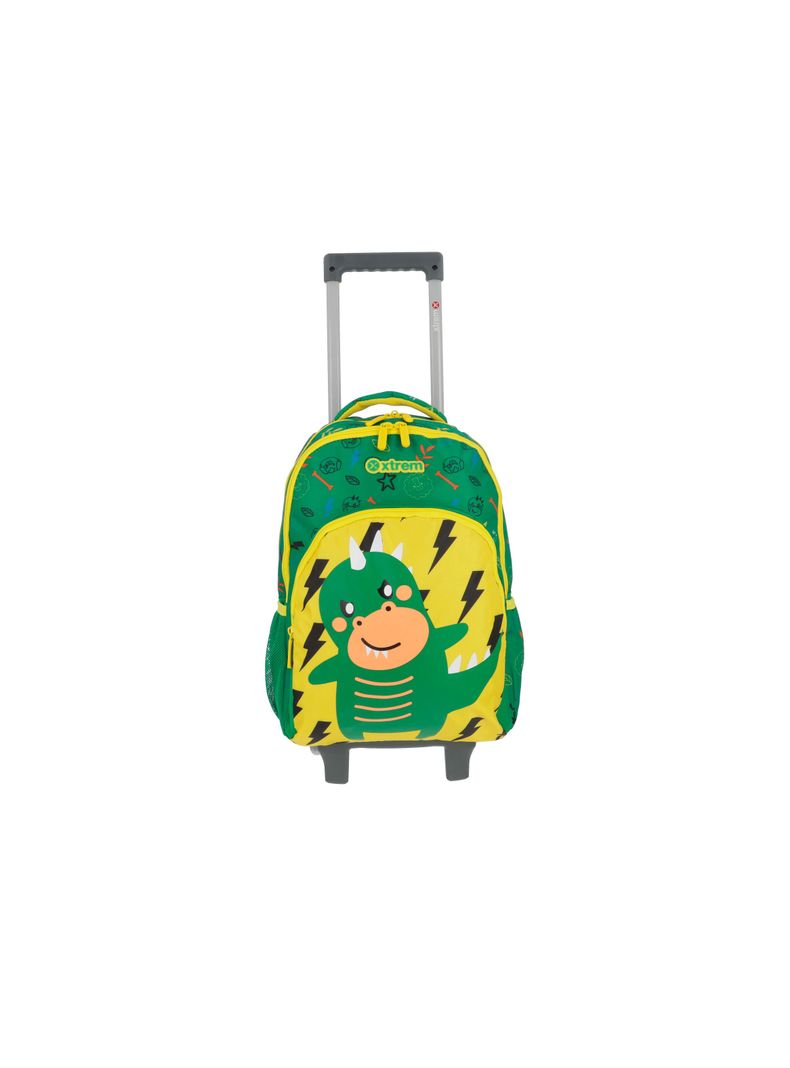 Mochila con ruedas Niño Xtrem Lincoln 4XT Verde-0