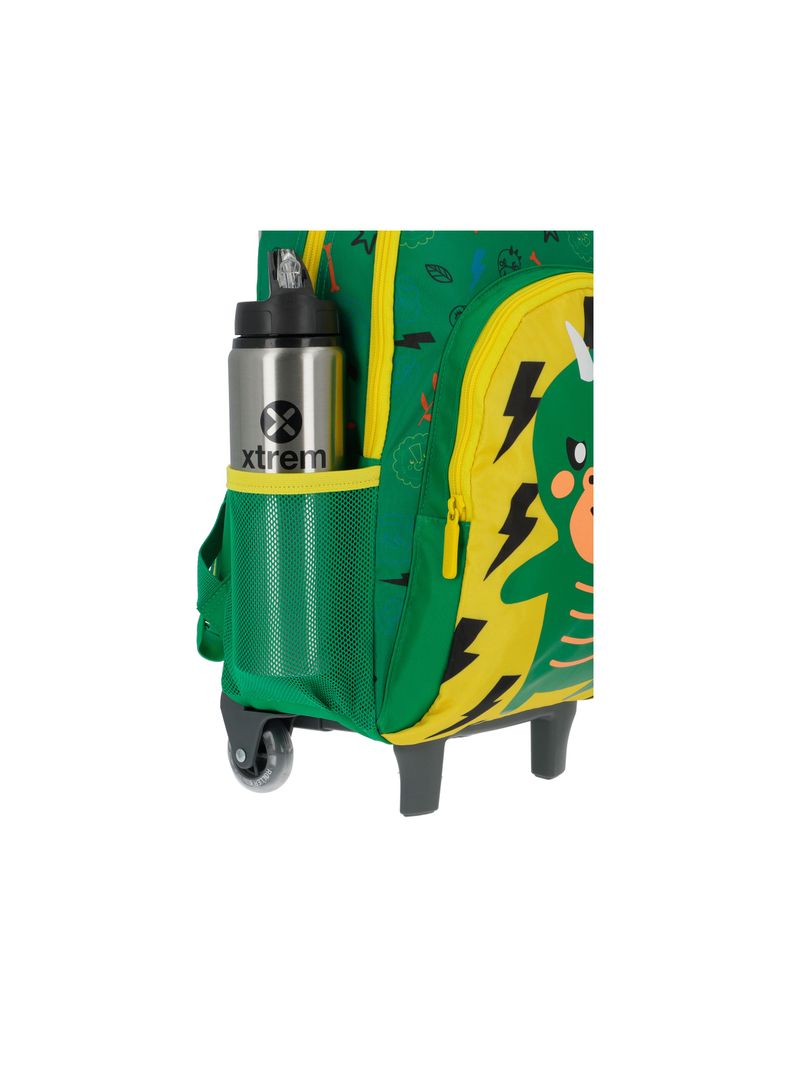 Mochila con ruedas Niño Xtrem Lincoln 4XT Verde-5
