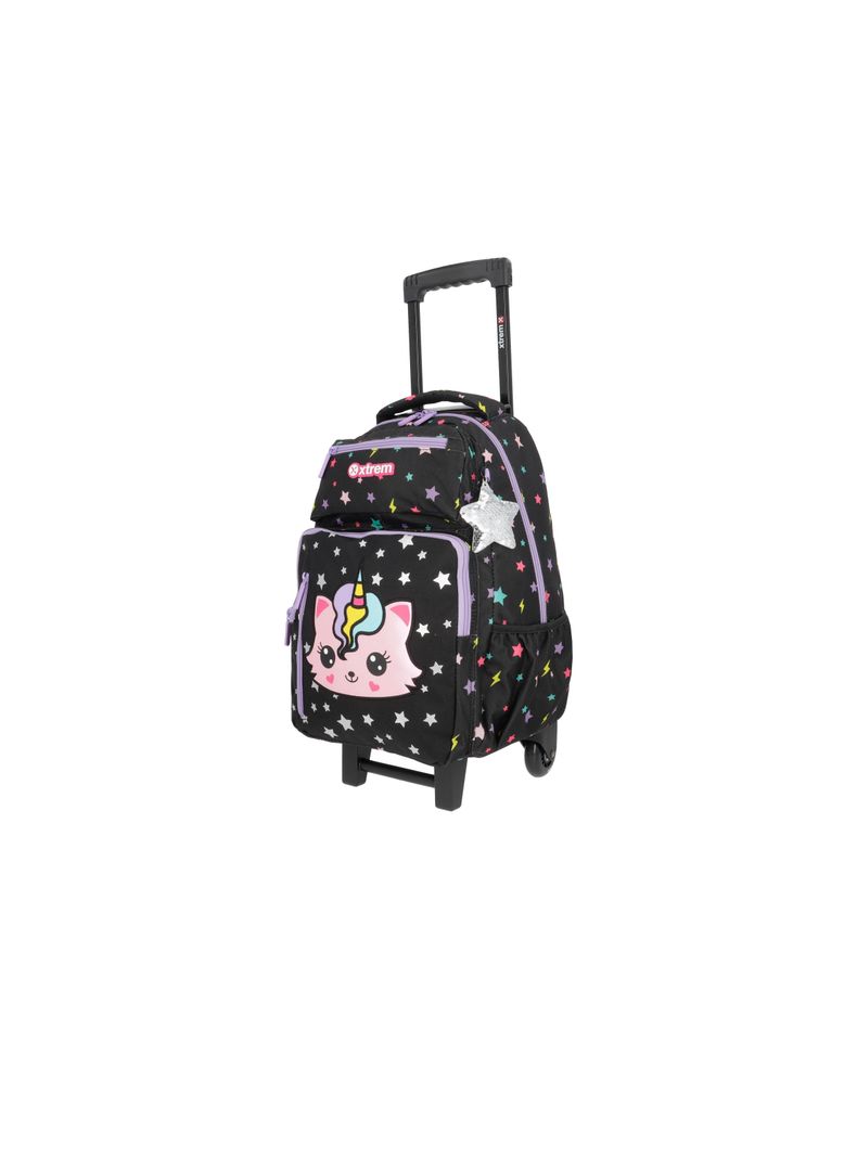 Pack Mochila con ruedas Niña Xtrem New Run Negro-1