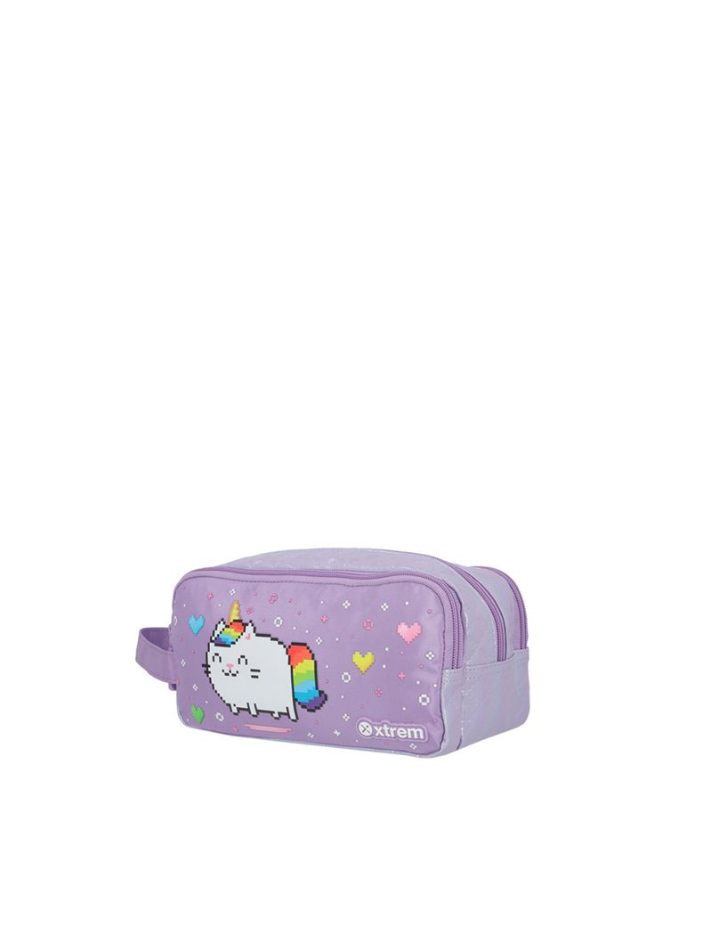 Estuche Xtrem University+ 5XT Gato Lila-1