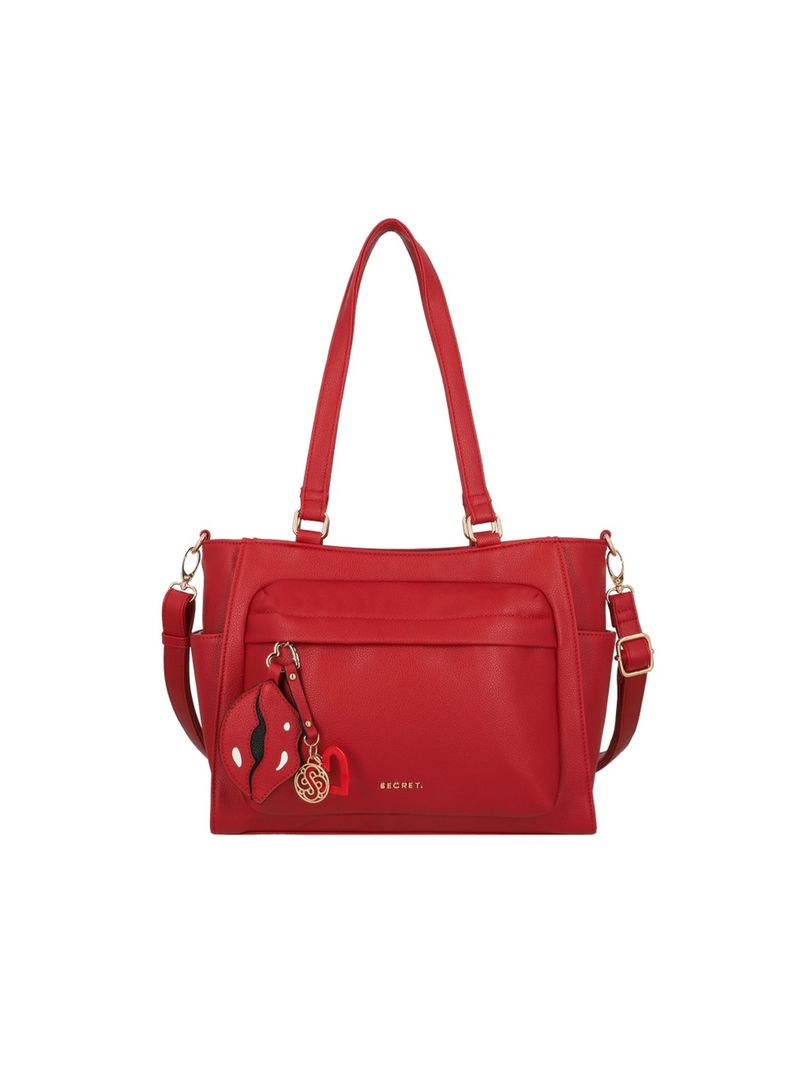 Cartera Tote Secret Teruel FW25 M Rojo-0