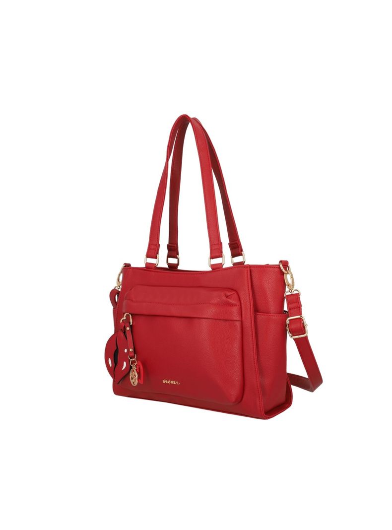 Cartera Tote Secret Teruel FW25 M Rojo-1