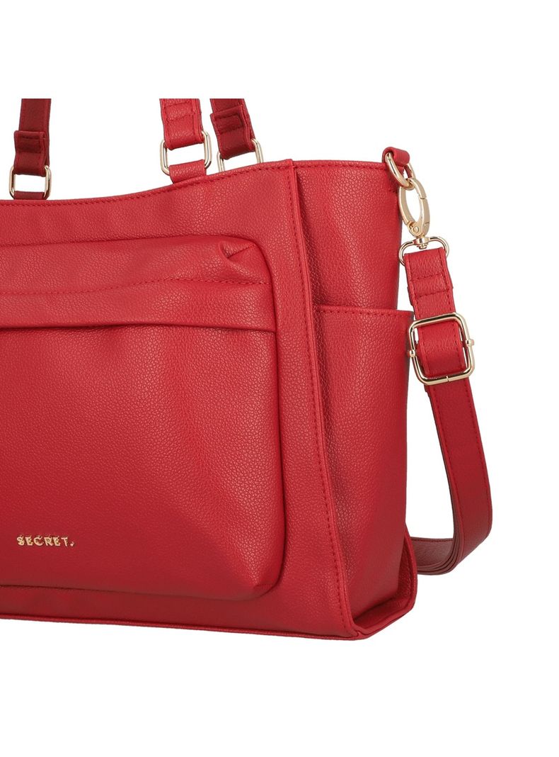 Cartera Tote Secret Teruel FW25 M Rojo-4