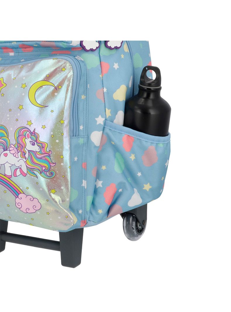 Pack Mochila con ruedas Xtrem Run 5XT Unicornio Azul-5