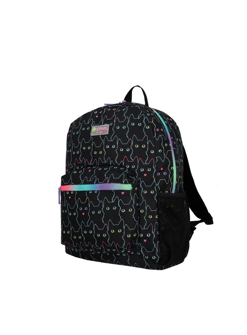 Triple Pack 5XT Mochila Niña Xtrem Gatos Negro Xtrem