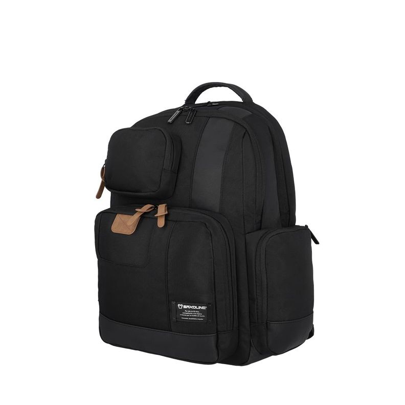 Mochila Notebook Saxoline City Plus Negro 17"-1